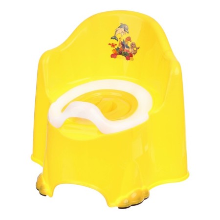 Pot children's anti -slip "comfort" with a lid, a removable bowl, yellow color-8