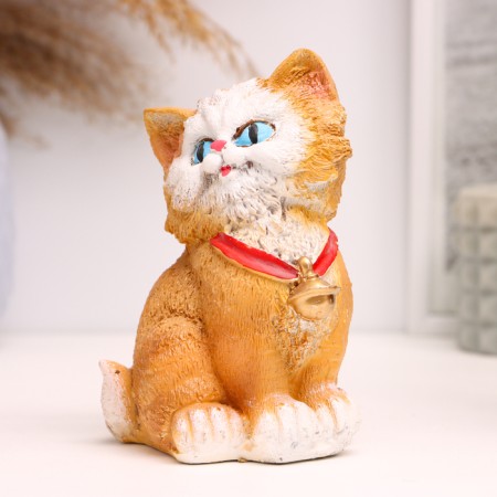 Figure "kitten with a bell" 12cm-1