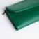 Women's wallet on magnet, green color