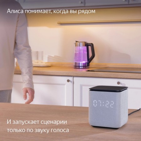 Smart column "Yandex Station MIDI", Voice Assistant Alice, 24W, Wi-Fi, BT 5.0, Pink-9