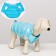 Dog jacket two -sided with weighting, size 8 (ds 23 cm, og 30, osh22 cm), blue