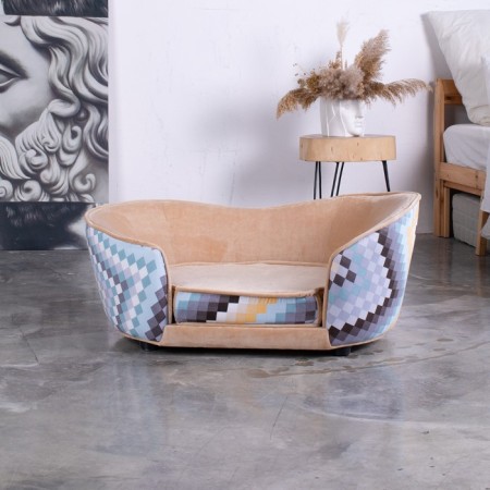 Sulperion Teddy, 75x45x36 cm, furniture fabric, size S, beige color-6