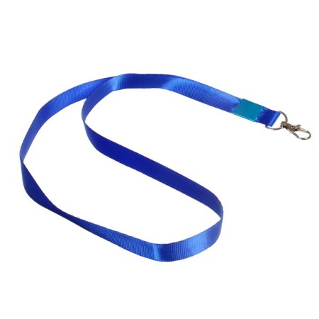 Badge ribbon, Shirin-15 mm, length-80 cm, with a metal carbine, blue-1