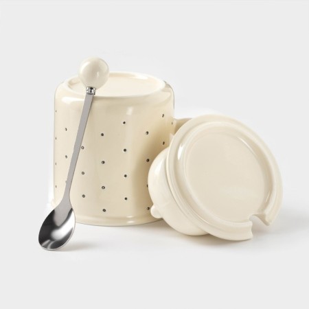 Ceramic mug "Cute cat", 400 ml, 13.3 × 9.5 × 16 cm, beige color-2