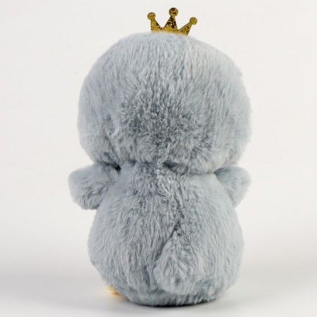 Soft toy "Penguin" with a bow, 21 cm, color gray color-2