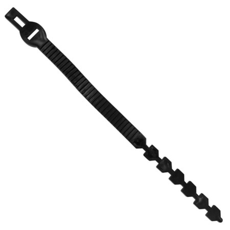 Clamp for fastening, plastic, black