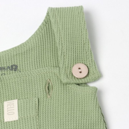 Set: T-shirt and overalls crumb I am Basic Line, height 68-74 cm, green-8