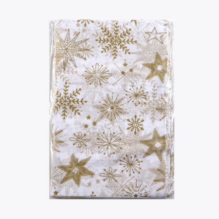 New Year. Paper Pacific, New Year's packaging "Golden Snowflakes", 50 x 66 cm.-3
