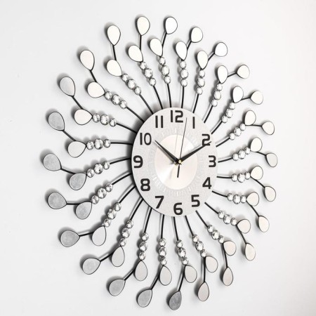 Watching clock, series: openwork, "hypnocrine", smooth move, 58 x 58 cm, d-22 cm-1