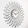 Watching clock, series: openwork, "hypnocrine", smooth move, 58 x 58 cm, d-22 cm