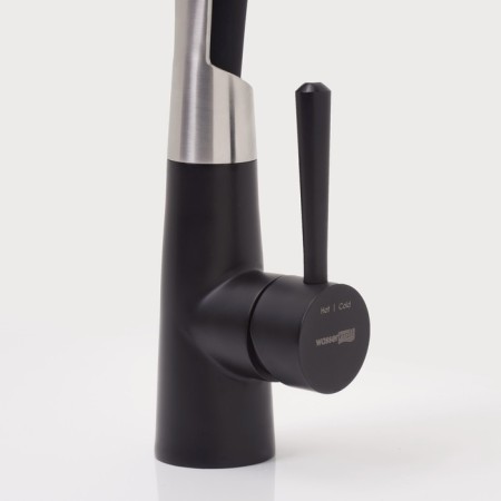 Kitchen mixer Wasserkraft A8417, single -leaf, flexible surge, black-4