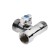 Ballic zein tap, for connecting household appliances, 3 passing, 1/2 "x3/4" x1/2 ", brass