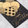 Congratulatory card "Happy Birthday", black craft, 10 x 15 cm