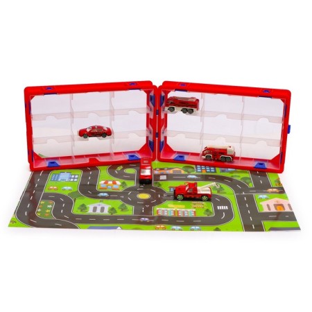 Game set "Fire Service", case, 5 metal machines-1