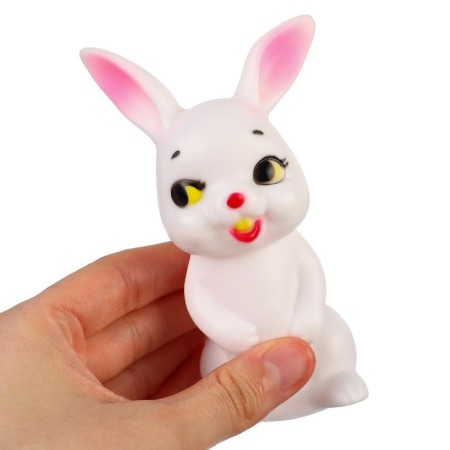 Rubber toy for the bath "Bunny", 11 cm, with a squeak, crumb me-5