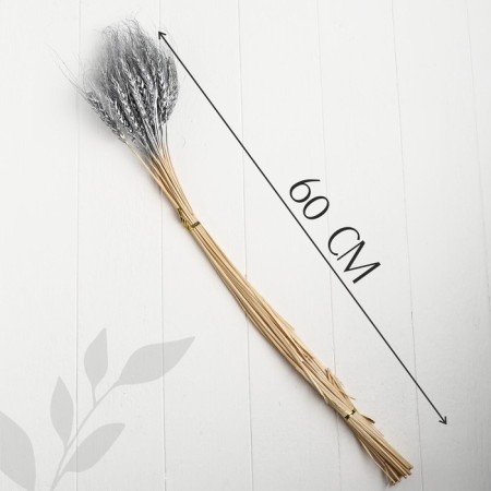 Dry Column of wheat, set 30 pcs., Silver color-3