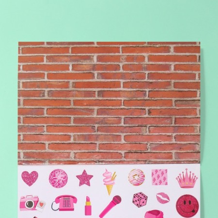 Stickers in the book "Danger!" + 3 backgrounds 20.7x14.2 cm-12