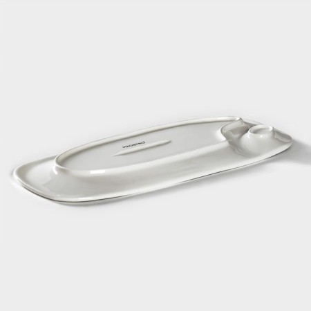 Porcelain dish with magistro sauce "Blanche", 28 × 12.5 cm, white color-2