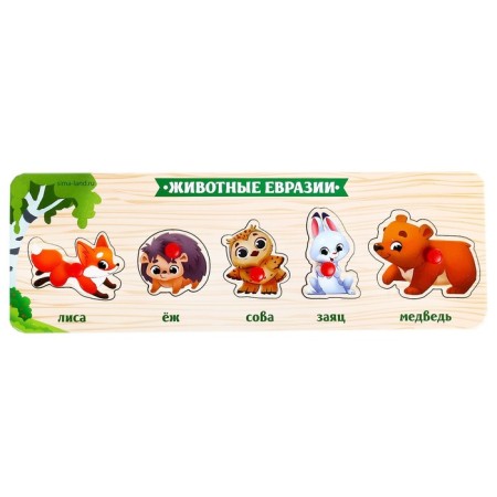 Рамка - вкладыш «Животные Евразии»-1