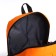School backpack, 2 lightning departments, 3 pockets, black/orange color