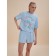 Female set, size l, blue color
