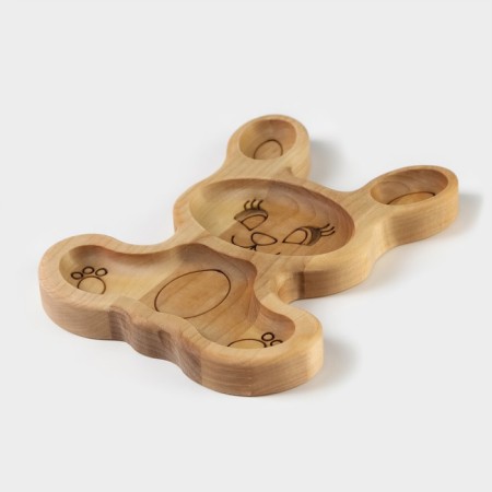 Menzhitsa - wooden plate ADELICA "Bunny", 20.5 × 11.5 × 1.8 cm, birch-6