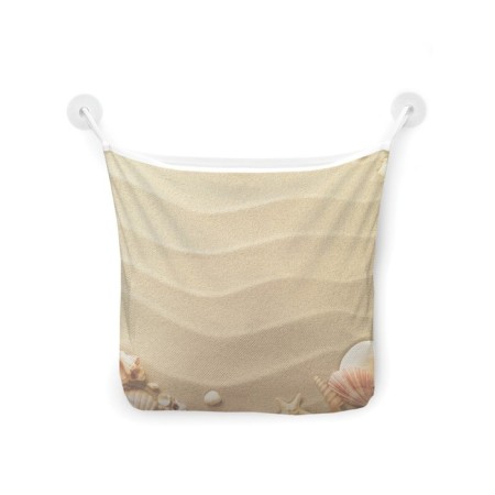 Organizer in a bath on the suction cups “composition on the sand”, for storing toys and trifles, size 33x39 cm-2