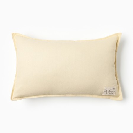 Ethel pillow, 30x50+1 cm, milk, 100% cotton