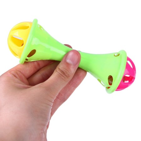 Rattle "dumbbell", color mix, crush me-6