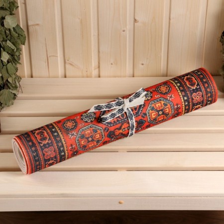 Bathhead for a bath with a print "Retro 3" 150x50 cm-1