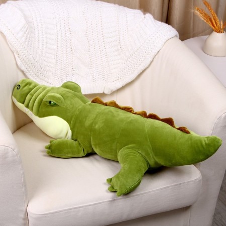 Soft toy "crocodile", 80 cm, green color-2