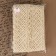 Knitted lace, 80 mm × 10 ± 1 m, beige color