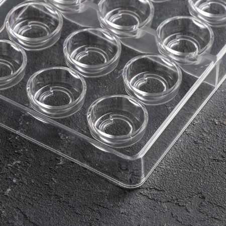 Konfinetta chocolate form “Toffi. Circle ”, 27.5 × 17.5 × 2.5 cm, 21 cells (2.5 × 1.5 cm)-2