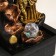 The desktop fountain from the network, the backlight "Krishna and Radha for the month" 35x20x25 cm