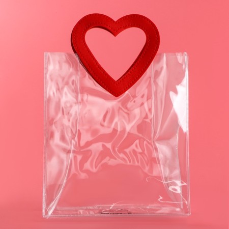 Gift package from PVC, pink, 26.5 x 23 x 12 cm-2