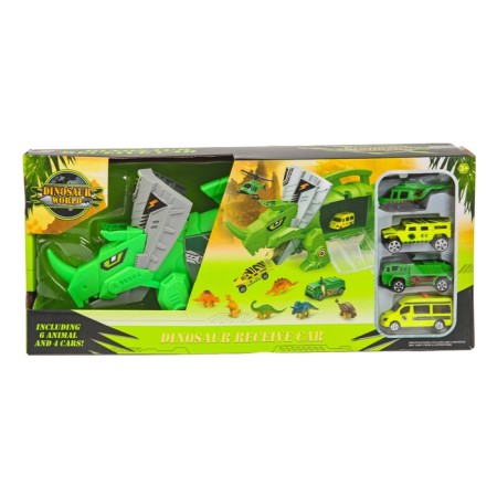Set of game "dinosaur", 4 cars and figures-15