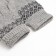 Women's gloves from Mongolian wool, gray color/pattern, size 6.5-7.5