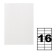 A4 labels are self -adhesive 50 sheets, 80 g/m, on a sheet 16 labels, size: 105 x 37 mm, matte, white