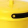 A bucket with a lid "Light", 10 l, yellow color