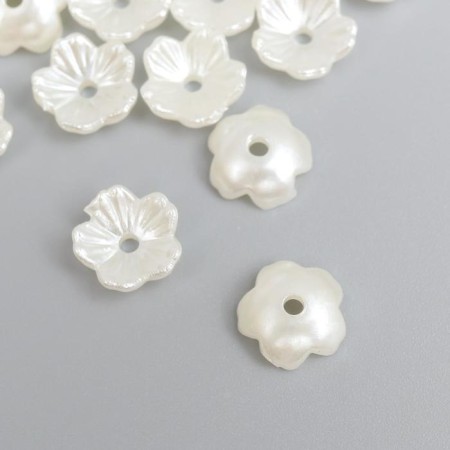 Beads for creativity plastic "forget -me -not" pearl set 40 pcs 0.6x0.6 cm-1