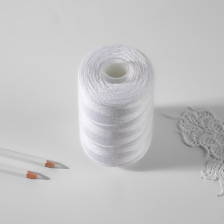 Threads 200ll, No. 0101, 1000 m, white color No. 0101-2