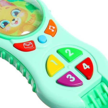 Musical phone number, sound, light, green color-3