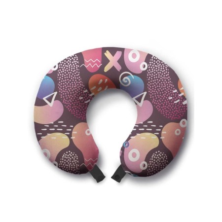 Pillow for travel "Children's abstraction", size 30x25x10 cm
