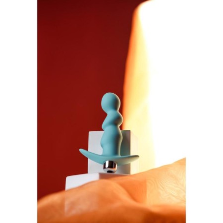 Anal vibrovalok BLAND, silicone, mint color, size 12 cm, d = 2.8 cm-7