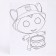 Picture for coloring by numbers "Henotics", 32.7 × 17 cm