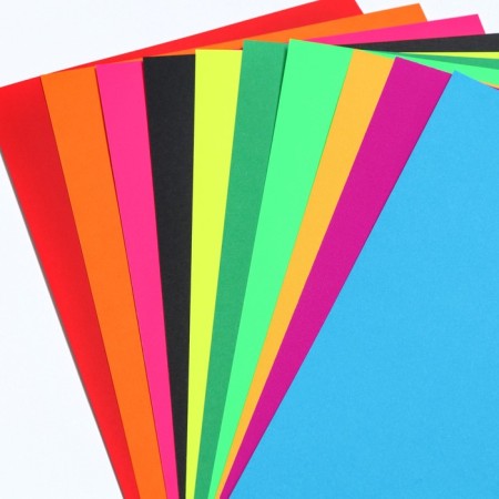 Cardboard tinted, A4, 10 sheets, 10 colors, moped, bilateral, in a package, 200 g/m², puppy patrol-2