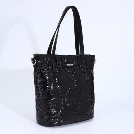 Luggage bag, external pocket, long belt, black color-2