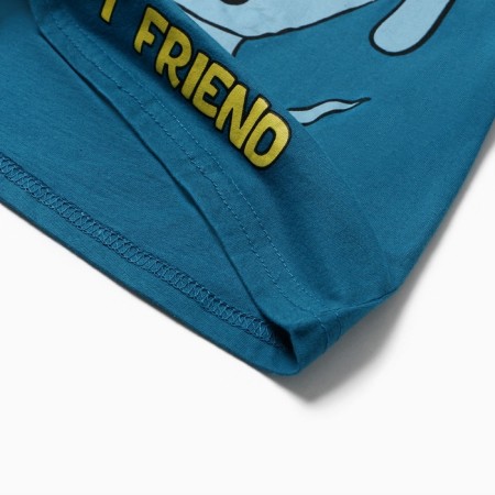 Pajamas for a boy, jeans color, height 110 cm-1