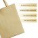 Shoper (package), 42x10x30 cm, without lining, beige color