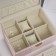 Casket to the leatherette to decorations the chest "Piece on sakura. Beige patterns" 26x20x13 cm